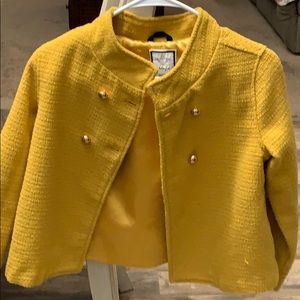 Mustard yellow coat kids